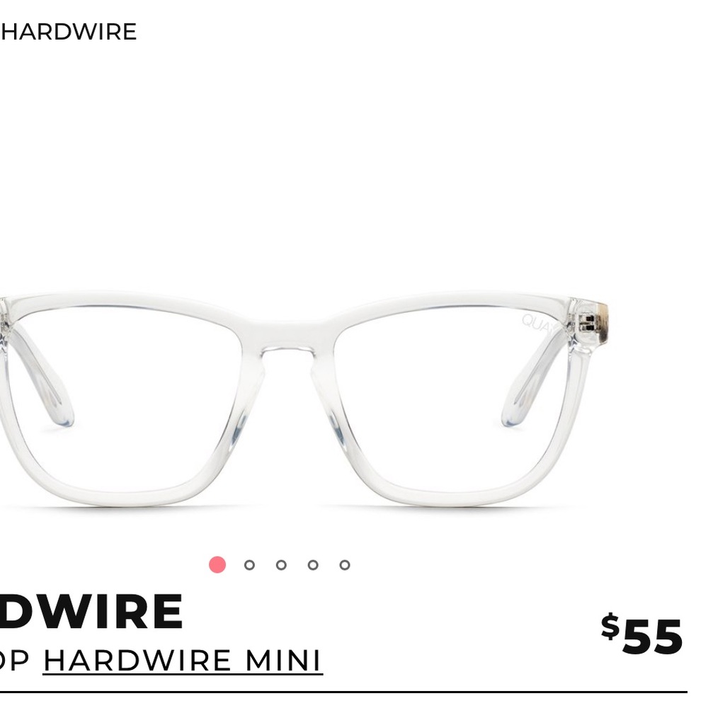 Quay Bluelight hardware mini glasses